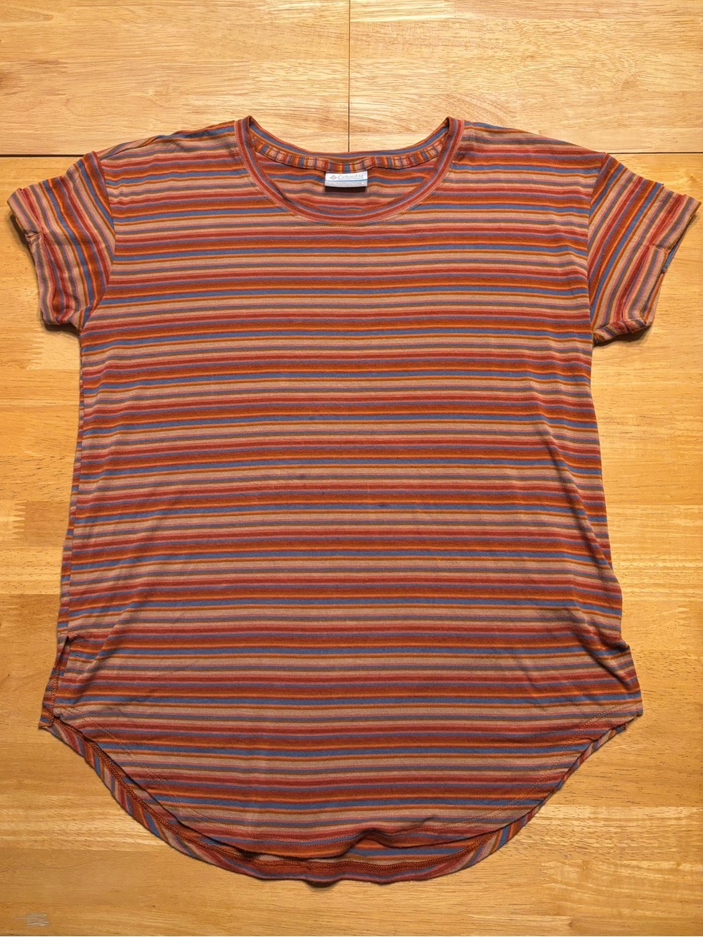 Columbia Short Sleeve Striped Tee Size Small